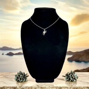 Enchanted Whimiscal: Danity Fairy Pixie Pendant Necklace Silvertone